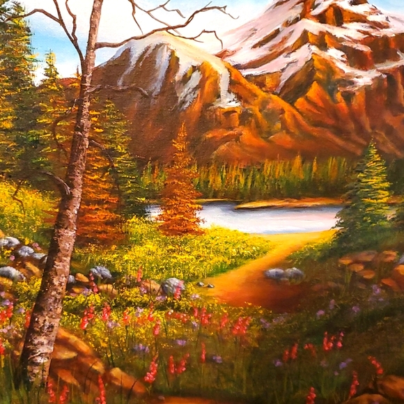 Origional Art Oil Painting 'Oregon Range'  by artist - Picture 2 of 2